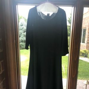 Long black Eileen Fischer dress
